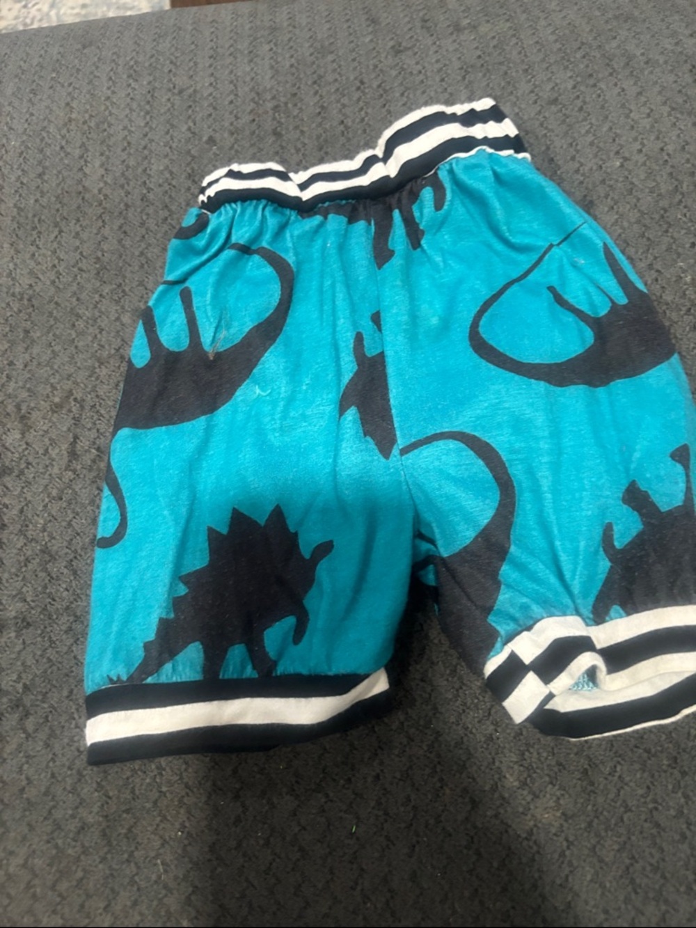 🟢10/$10 - Kids Teal Dinosaur Print Shorts